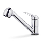 EMKE Mitigeur de cuisine extractible avec 2 types de jets, pivotant à 360°, Chromé