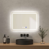 EMKE LM04 Miroir de salle de bain à éclairage LED avec détecteur de mouvement