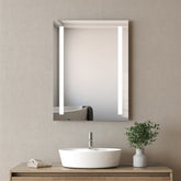 Miroir de salle de bain LED EMKE LM01, antibuée, lumière blanc froid/chaud