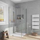 Cabine de douche EMKE (avec grande porte, ouvrant vers l'intérieur et l'extérieur, hauteur : 190 cm)