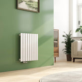 EMKE Radiateur plat horizontal monocouche, connexion latérale, anthracite/blanc