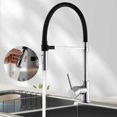 EMKE Robinet de cuisine monocommande "F17" avec 2 types de jets, orientable, chromé