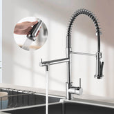 Robinet de cuisine EMKE "F19" avec 2 types de jets, chromé flexible