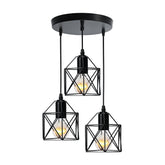 Suspension EMKE L01BL avec 3 lampes, sans ampoule