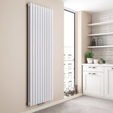 Radiateur design à tube ovale EMKE, double couche, installation verticale