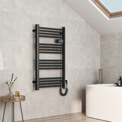 Radiateur de salle de bain EMKE PTR avec résistance chauffante pour fonctionnement purement électrique, 960x540 mm, 500 watts