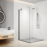 Paroi de douche EMKE (élément fixe pour douche à l'italienne, hauteur : 195 cm)