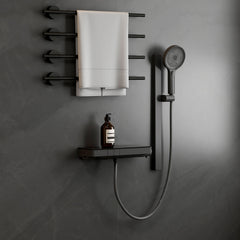 Système de douche thermostatique design split EMKE F22, anthracite mat