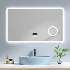 Miroir de salle de bain LED EMKE LM13 avec miroir de maquillage intégré