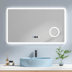 Miroir de salle de bain LED EMKE LM13 avec miroir de maquillage intégré