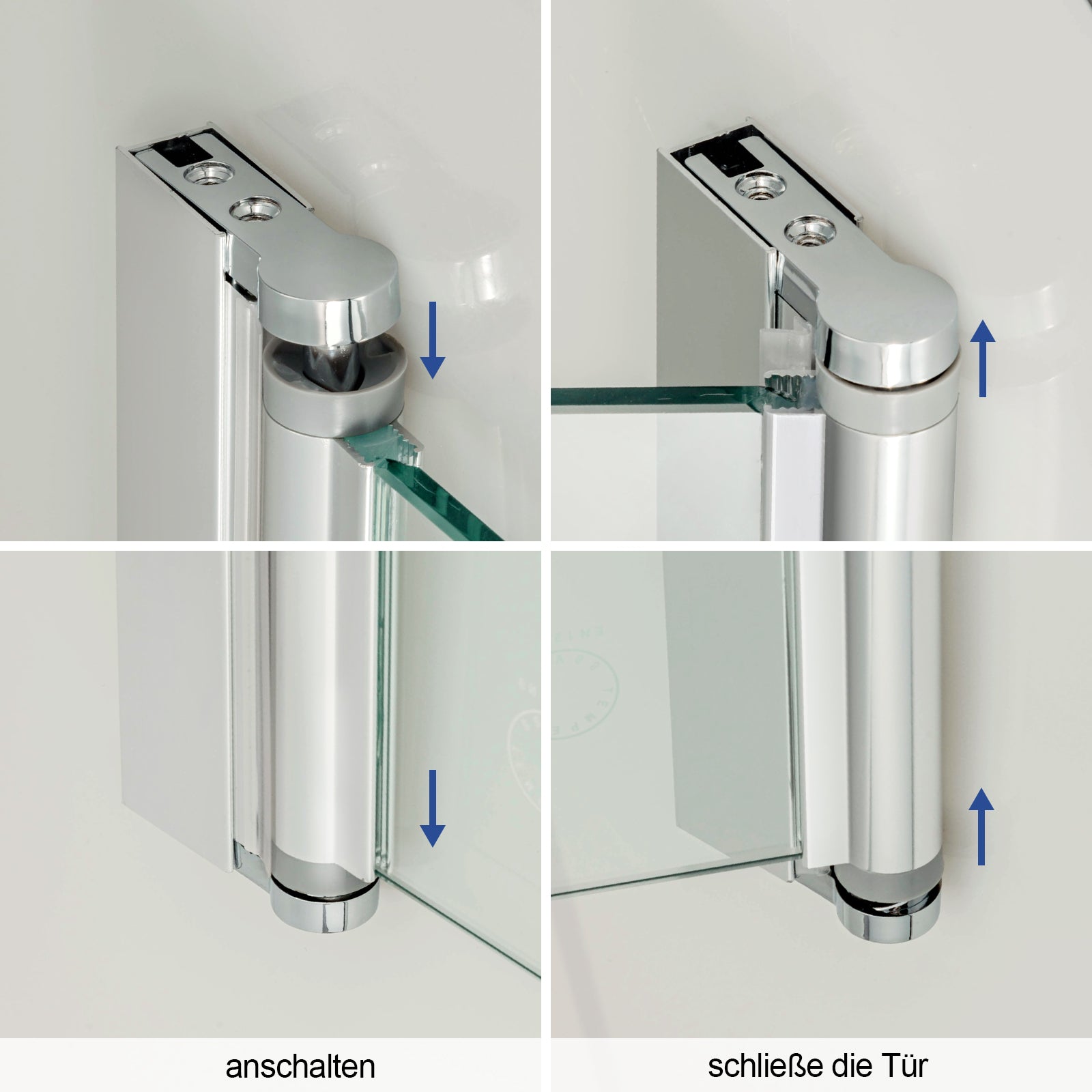 Cabine De Douche Angulaire Pliante Pinto - Sur Mesure, 14 Couleurs Au Choix - Modèle Acquario