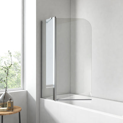Paroi de douche EMKE pour baignoire (avec fonction pivotante, dimensions : 100cmx140cm)