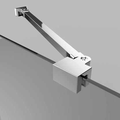 Paroi de douche EMKE pour baignoire (avec fonction pivotante, dimensions : 100cmx140cm)