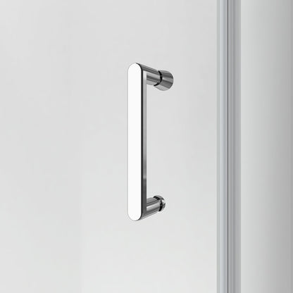Cabine de douche EMKE avec double portes pliantes, hauteur : 185 cm/195 cm