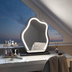 Miroir de maquillage EMKE CM14 pour le bureau avec éclairage LED
