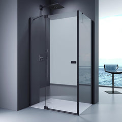 Cabine de douche EMKE (avec grande porte, ouvrant vers l'intérieur et l'extérieur, hauteur : 190 cm)