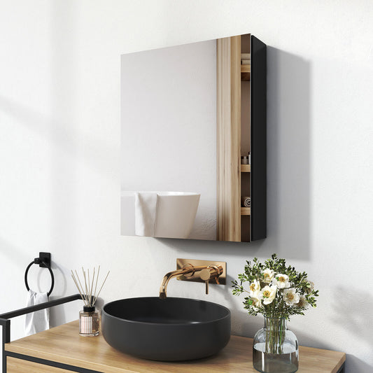 Armoire à miroir EMKE MC5, disponible en noir, gris, blanc