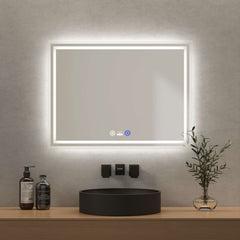 EMKE LM04 Miroir de salle de bain à éclairage LED avec détecteur de mouvement