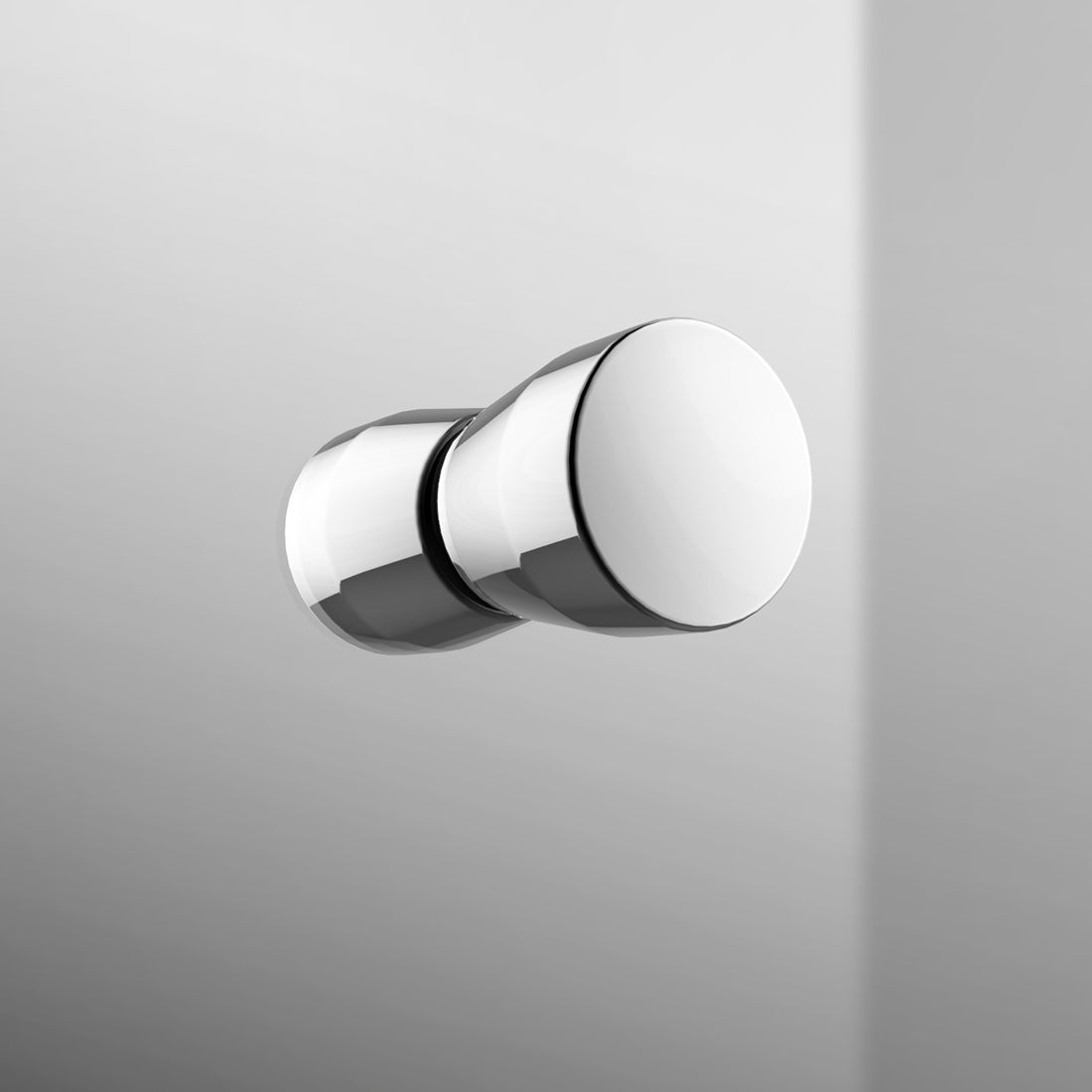 Cabine de douche d'angle avec porte et panneau latéral fixe, hauteur 185cm/195cm