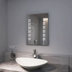 EMKE LM07 Miroir de salle de bain à éclairage LED avec lumière blanche naturelle