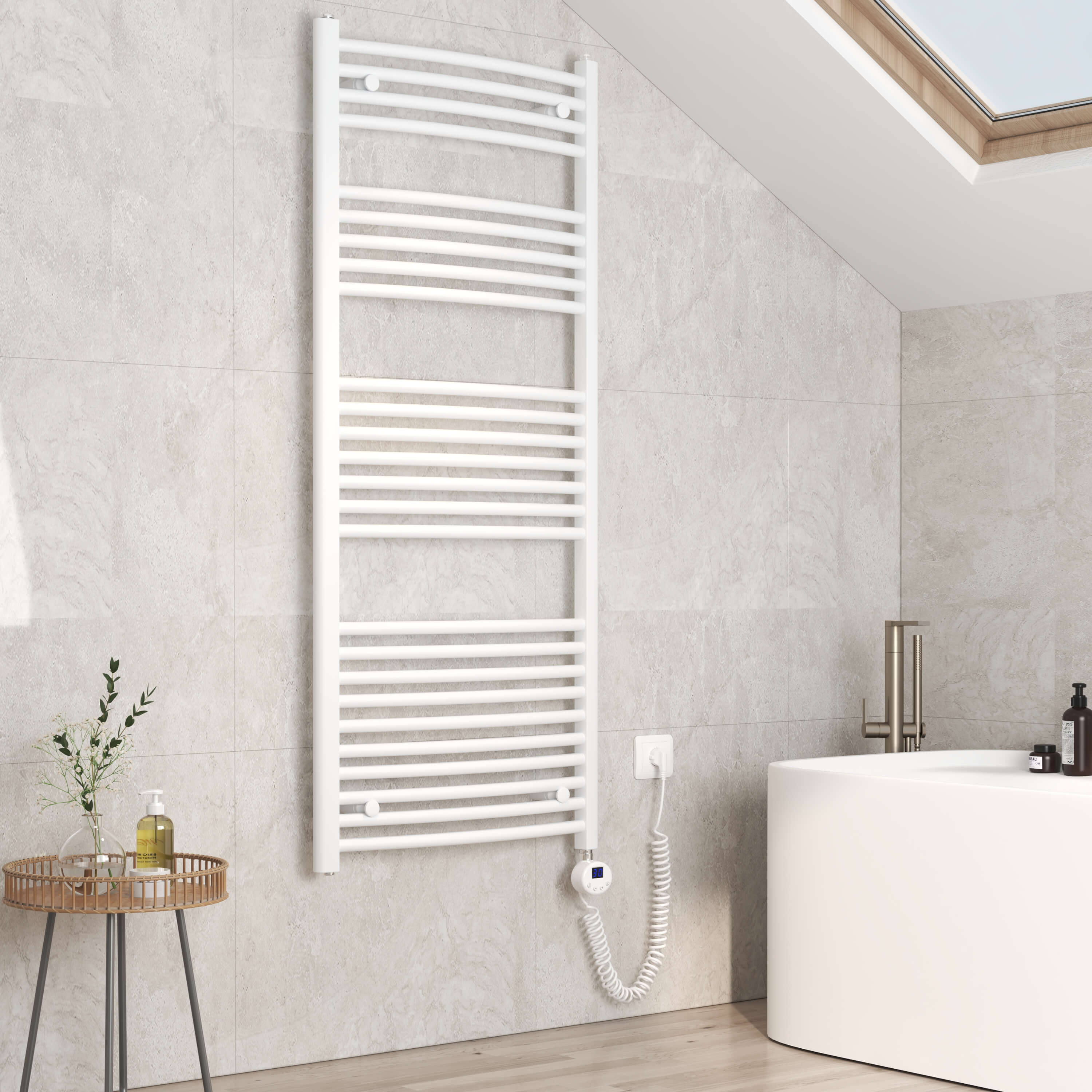 Emke Radiateur sèche-serviettes électrique avec thermostat | EMKE.FR – emke.fr