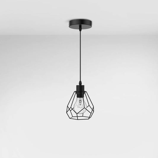 Suspension EMKE "L25B1BL" , 1 lumière, noir