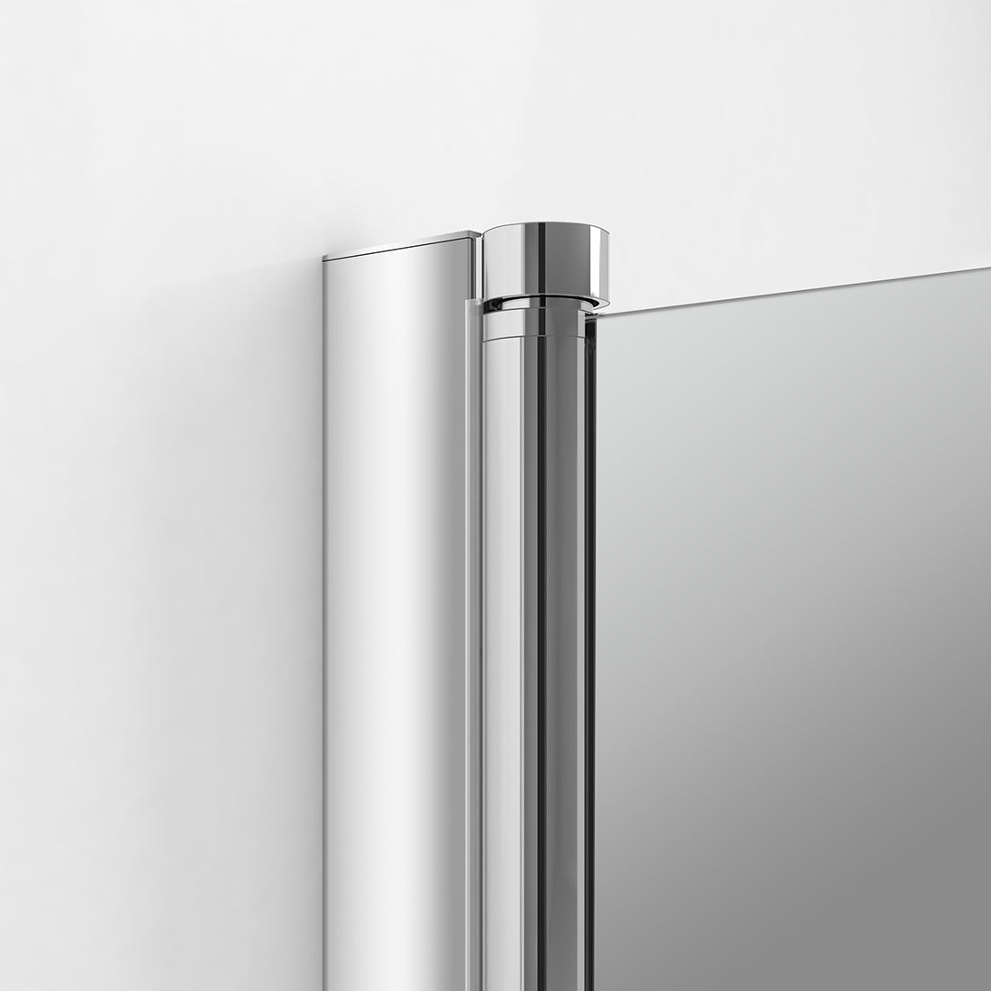Cabine de douche à double porte pour installation en angle, hauteur 185 cm/195 cm