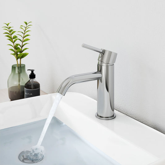 EMKE "F14" mitigeur de lavabo, chromé, sans garniture de vidage
