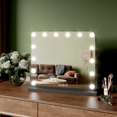 EMKE CM10 Hollywood miroir cosmétique avec éclairage, 3 couleurs de lumière, grossissement 7x